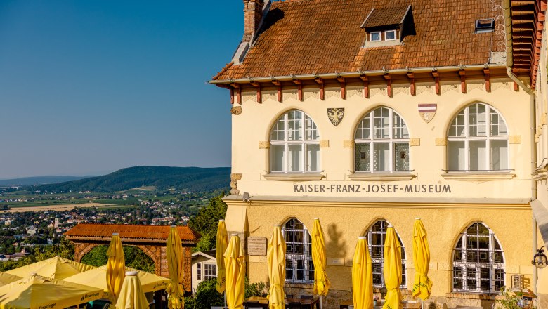 Kaiser-Franz-Josef-Museum, Cafe Blickweit, &copy; Wolfgang Spekner, GG Tourismus der Stadtgemeinde Baden