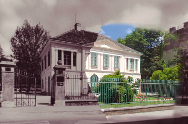 Haus der Kunst (fr&uuml;her vs. heute), &copy; Stadtarchiv Baden