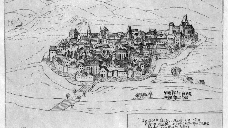 Baden 1486, © Stadtarchiv Baden